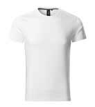 t-shirt męski action, nadruk bezpośredni – biały (00)